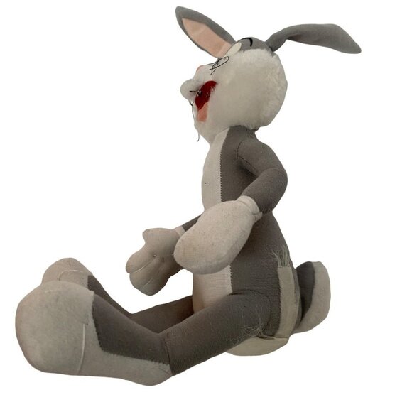 Looney Tunes Bugs Bunny Plush Stuffy Lovey Stuffed Toy Collectible Gray White - Picture 8 of 12
